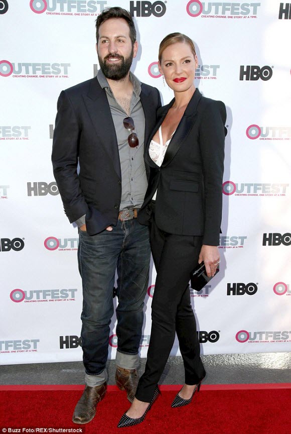 Actress Katherine Heigl wears skimpy lingerie to tease secret project with husband Josh Kelley