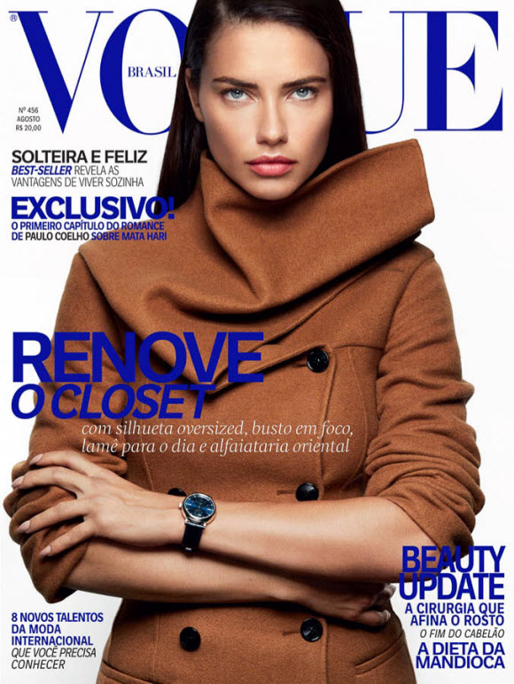 Adriana Lima In Vouge Cover Brazil