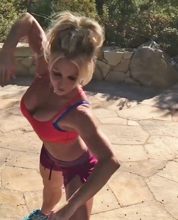 Britney Spears Flaunted Her Incredible Figure And Busty In A Series Of Yoga Poses