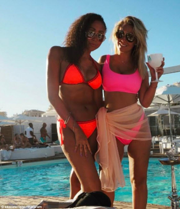 Kate Wright Posts A Stunning New Photo With Rio Ferdinand's Sister Sian In Portugal