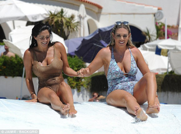 Frankie Essex And Casey Batchelor Showing Off Amazing Figure In Sexy Bikini At Spain